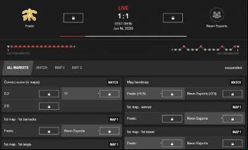 Live betting at Vie